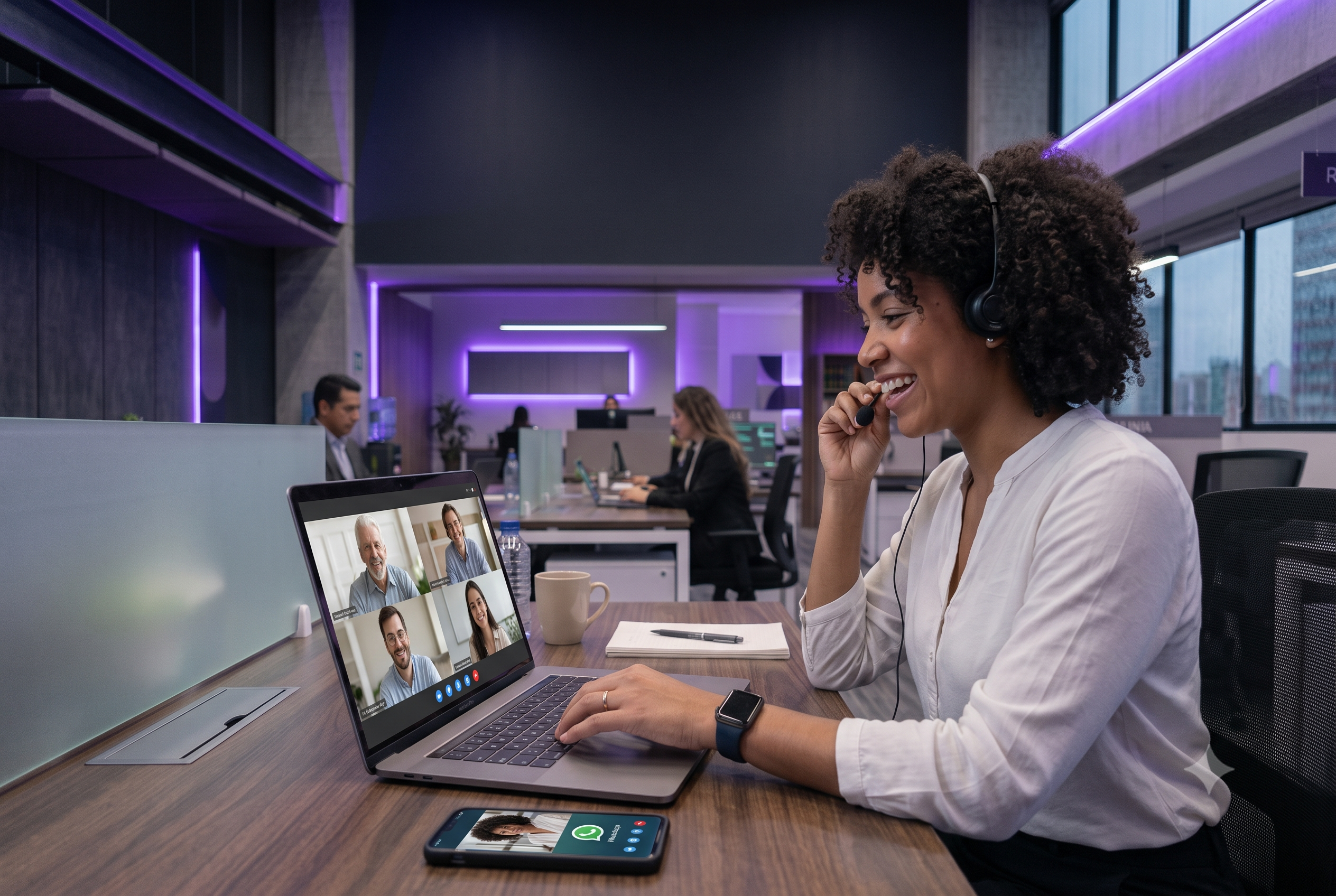 Un centro de contacto completo, sin comprar equipos